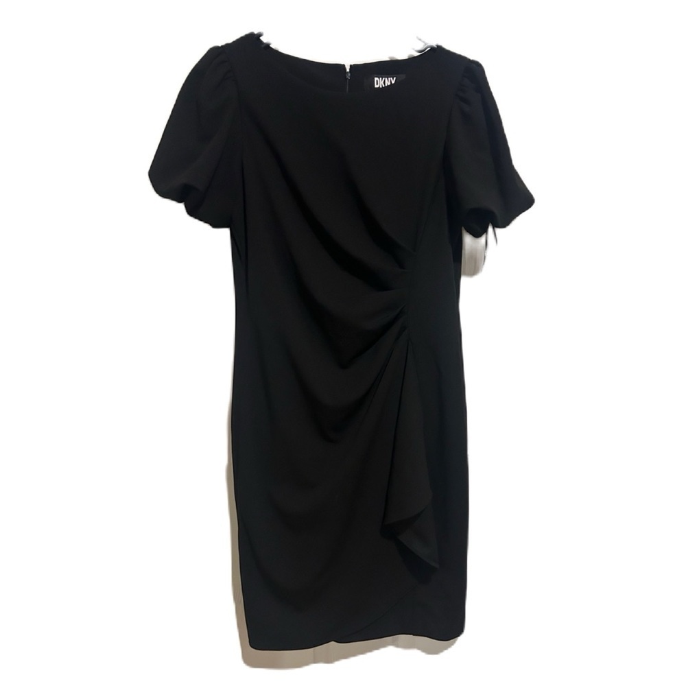 DKNY Black Elegant Formal Midi Dress size 10